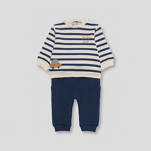 Pijama rayas bebe 2 piezas